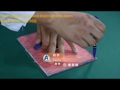 Textiel Verticale Vlammetester Beschermende kleding LCD-scherm 36 kg